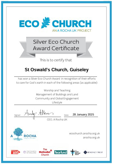 Congratulations to St. Oswald’s Church Guiseley.